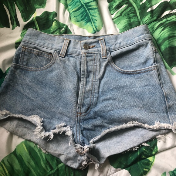 Brandy Melville Pants - Brandy Melville vintage wash cutoff denim shorts